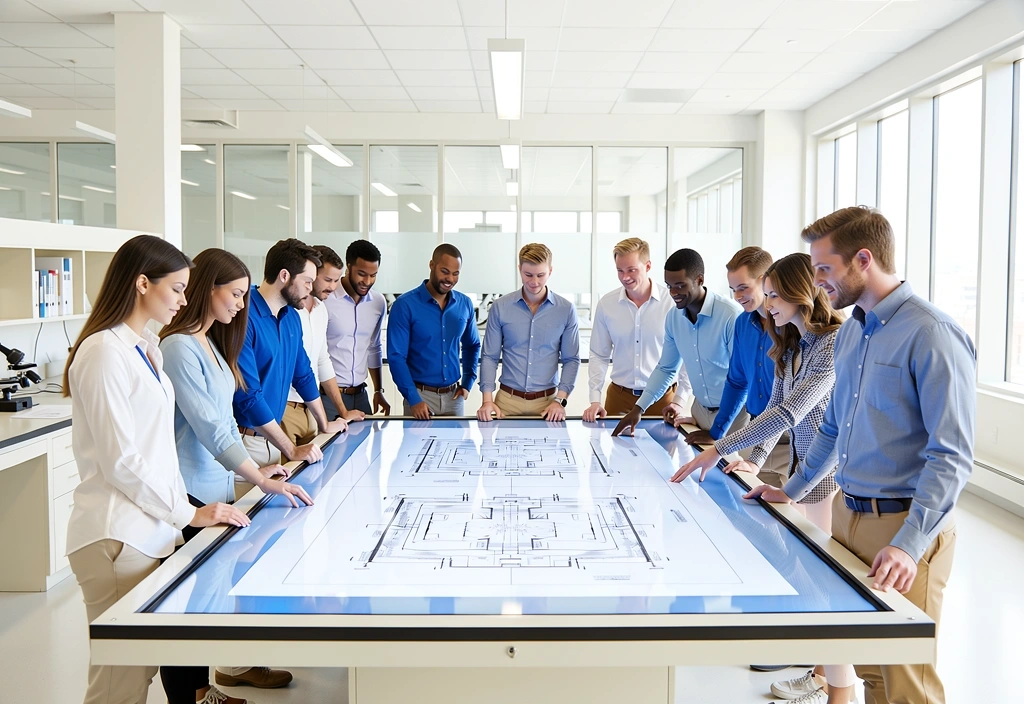 Engineers at work reflecting First Tech heritage