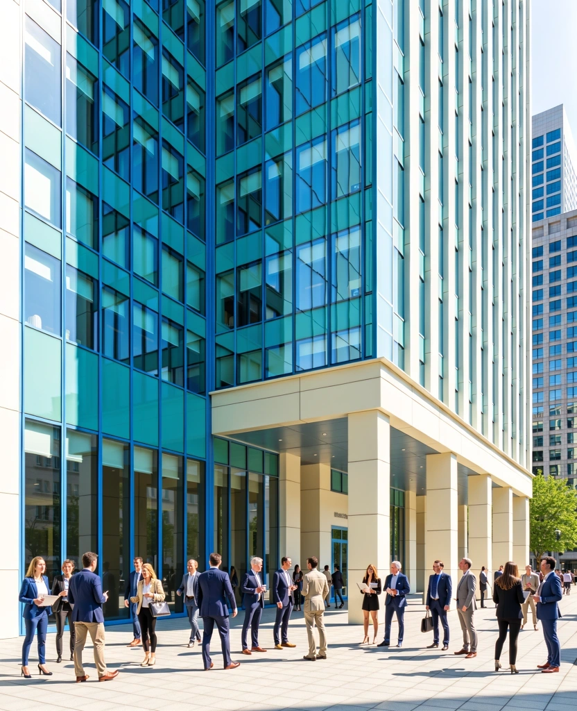 Modern glass architecture